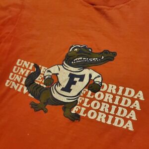 Vintage 80s Florida Gators Shirt Men Medium Orange Collegiate Pacific